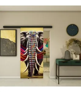 Glasschiebetür BLACK-LINE - Fotoprint Model 227