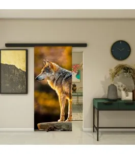 Glasschiebetür BLACK-LINE - Fotoprint Model 228