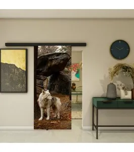 Glasschiebetür BLACK-LINE - Fotoprint Model 239