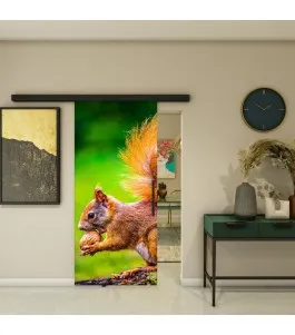 Glasschiebetür BLACK-LINE - Fotoprint Model 246