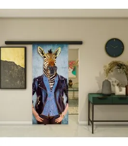 Glasschiebetür BLACK-LINE - Fotoprint Model 249