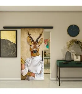 Glasschiebetür BLACK-LINE - Fotoprint Model 250