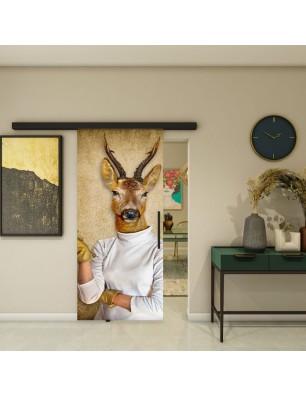 Glasschiebetür BLACK-LINE - Fotoprint Model 250