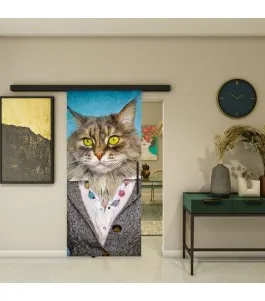 Glasschiebetür BLACK-LINE - Fotoprint Model 252