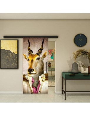 Glasschiebetür BLACK-LINE - Fotoprint Model 253