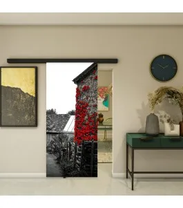 Glasschiebetür BLACK-LINE - Fotoprint Model 254