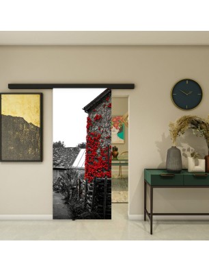 Glasschiebetür BLACK-LINE - Fotoprint Model 254