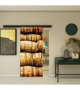 Glasschiebetür BLACK-LINE - Fotoprint Model 255