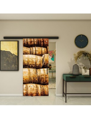 Glasschiebetür BLACK-LINE - Fotoprint Model 255