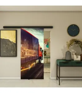 Glasschiebetür BLACK-LINE - Fotoprint Model 261