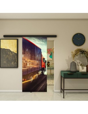 Glasschiebetür BLACK-LINE - Fotoprint Model 261