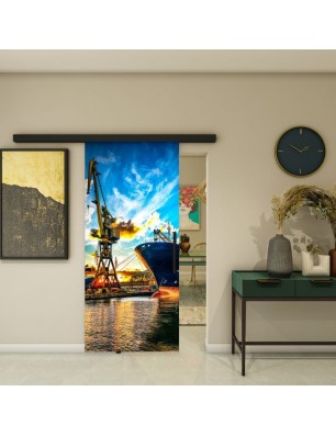 Glasschiebetür BLACK-LINE - Fotoprint Model 262