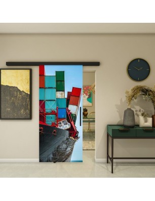 Glasschiebetür BLACK-LINE - Fotoprint Model 264