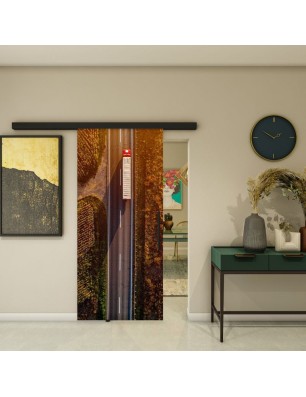 Glasschiebetür BLACK-LINE - Fotoprint Model 265