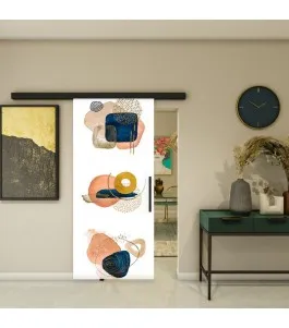 Glasschiebetür BLACK-LINE - Fotoprint Model 266