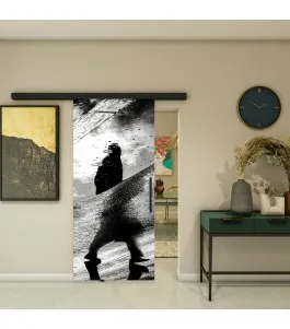 Glasschiebetür BLACK-LINE - Fotoprint Model 271