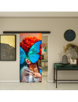 Glasschiebetür BLACK-LINE - Fotoprint Model 272