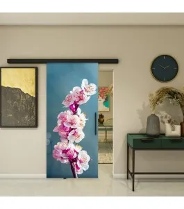 Glasschiebetür BLACK-LINE - Fotoprint Model 281