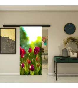 Glasschiebetür BLACK-LINE - Fotoprint Model 282