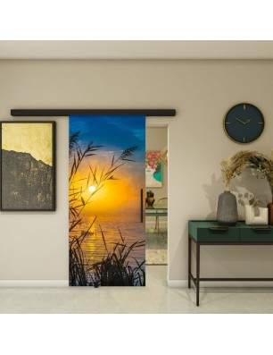 Glasschiebetür BLACK-LINE - Fotoprint Model 283