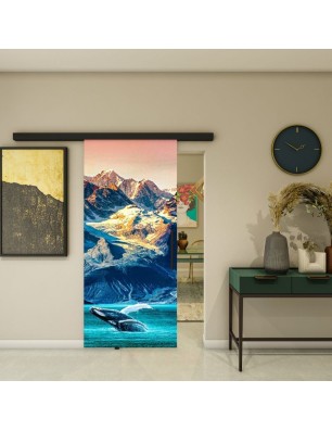 Glasschiebetür BLACK-LINE - Fotoprint Model 290