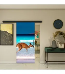 Glasschiebetür BLACK-LINE - Fotoprint Model 291