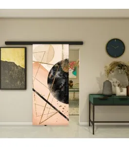 Glasschiebetür BLACK-LINE - Fotoprint Model 293