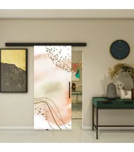 Glasschiebetür BLACK-LINE - Fotoprint Model 294
