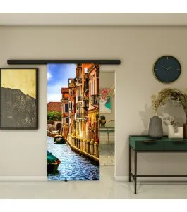 Glasschiebetür BLACK-LINE - Fotoprint Model 297