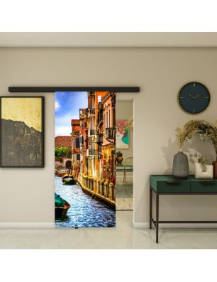 Glasschiebetür BLACK-LINE - Fotoprint Model 297