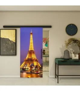 Glasschiebetür BLACK-LINE - Fotoprint Model 298