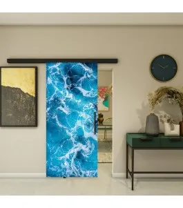 Glasschiebetür BLACK-LINE - Fotoprint Model 299