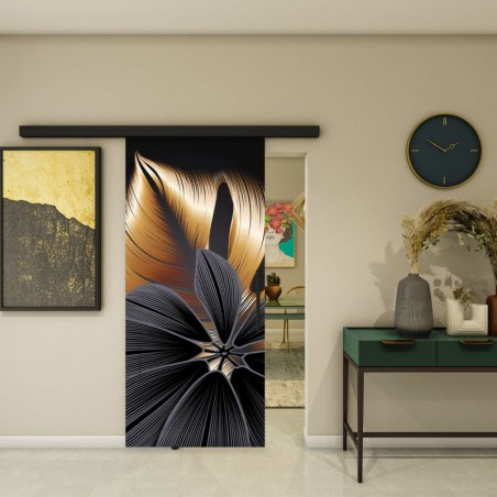 Glasschiebetür BLACK-LINE - Fotoprint Model 302