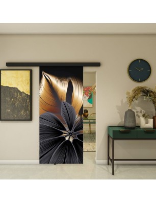Glasschiebetür BLACK-LINE - Fotoprint Model 302