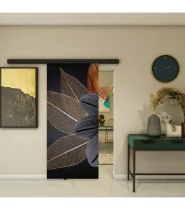 Glasschiebetür BLACK-LINE - Fotoprint Model 303