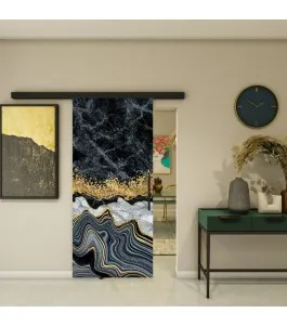 Glasschiebetür BLACK-LINE - Fotoprint Model 309