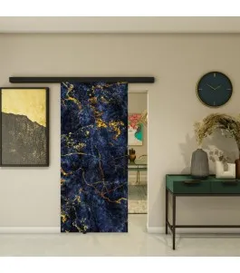 Glasschiebetür BLACK-LINE - Fotoprint Model 310