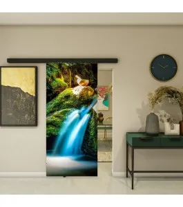 Glasschiebetür BLACK-LINE - Fotoprint Model 311