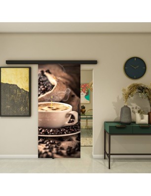 Glasschiebetür BLACK-LINE - Fotoprint Model 313