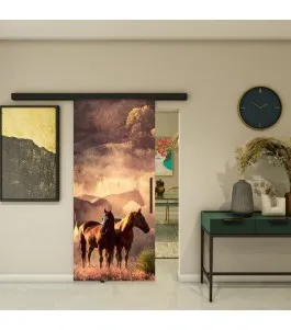 Glasschiebetür BLACK-LINE - Fotoprint Model 316