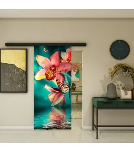 Glasschiebetür BLACK-LINE - Fotoprint Model 317