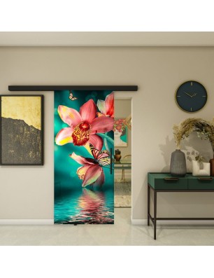 Glasschiebetür BLACK-LINE - Fotoprint Model 317