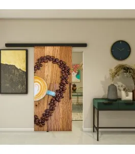 Glasschiebetür BLACK-LINE - Fotoprint Model 319