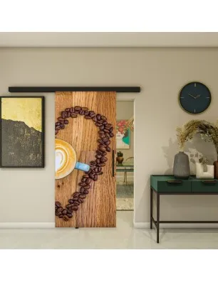 Glasschiebetür BLACK-LINE - Fotoprint Model 319