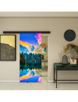 Glasschiebetür BLACK-LINE - Fotoprint Model 321
