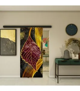 Glasschiebetür BLACK-LINE - Fotoprint Model 322