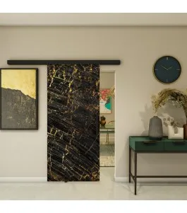 Glasschiebetür BLACK-LINE - Fotoprint Model 324