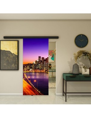 Glasschiebetür BLACK-LINE - Fotoprint Model 329