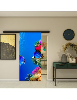 Glasschiebetür BLACK-LINE - Fotoprint Model 332