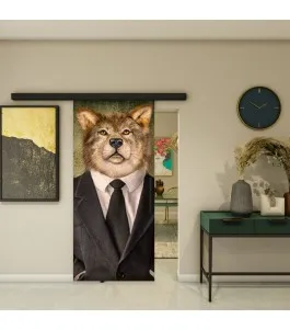 Glasschiebetür BLACK-LINE - Fotoprint Model 333